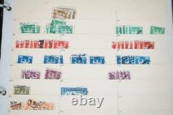 Collection de 2775+ timbres allemands neufs et utilisés stockés dans un album sur des pages de stock