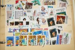 Collection de 3 800+ timbres d'Allemagne, neufs et utilisés, stockés dans un album sur des pages de stock
