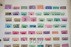 Collection de 3 800+ timbres d'Allemagne, neufs et utilisés, stockés dans un album sur des pages de stock