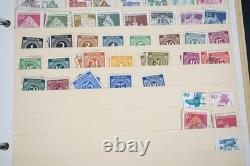 Collection de 3 800+ timbres d'Allemagne, neufs et utilisés, stockés dans un album sur des pages de stock