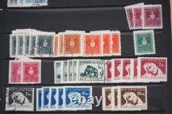 Collection de 3300+ timbres d'Europe de l'Est neufs et utilisés stockés dans un album