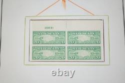 Collection de 60 timbres et 40 blocs dans un album des États-Unis des années 1910-1930.