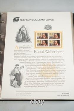 Collection de 66 panneaux commémoratifs des États-Unis 1997-1999 en album