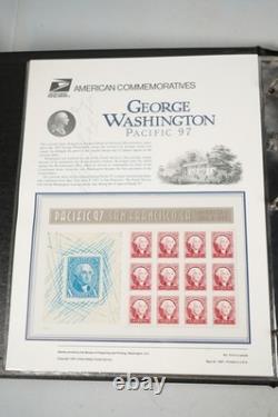 Collection de 66 panneaux commémoratifs des États-Unis 1997-1999 en album
