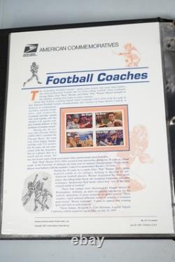 Collection de 66 panneaux commémoratifs des États-Unis 1997-1999 en album