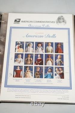 Collection de 66 panneaux commémoratifs des États-Unis 1997-1999 en album
