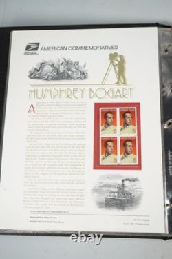 Collection de 66 panneaux commémoratifs des États-Unis 1997-1999 en album