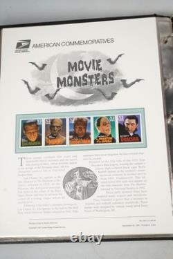 Collection de 66 panneaux commémoratifs des États-Unis 1997-1999 en album