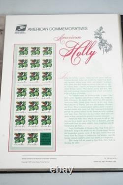 Collection de 66 panneaux commémoratifs des États-Unis 1997-1999 en album