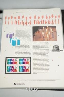 Collection de 70 panneaux de timbres Us 2001-2003, tous MNH, conservés dans un album White Ace