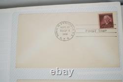 Collection de 95+ couvertures de premier voyage HPO des États-Unis 1949-1959 stockées dans un album