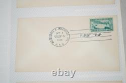 Collection de 95+ couvertures de premier voyage HPO des États-Unis 1949-1959 stockées dans un album