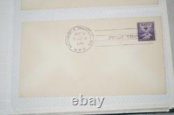 Collection de 95+ couvertures de premier voyage HPO des États-Unis 1949-1959 stockées dans un album