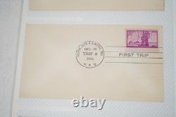 Collection de 95+ couvertures de premier voyage HPO des États-Unis 1949-1959 stockées dans un album