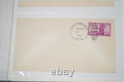 Collection de 95+ couvertures de premier voyage HPO des États-Unis 1949-1959 stockées dans un album