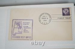 Collection de 95+ couvertures de premier voyage HPO des États-Unis 1949-1959 stockées dans un album