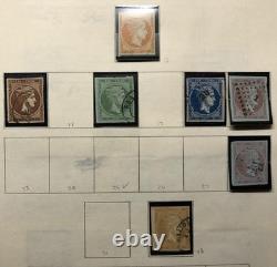 Collection de Grèce avec des timbres en quantité sur les pages d'album international Scott, plus de 1750,00 $ Cat
