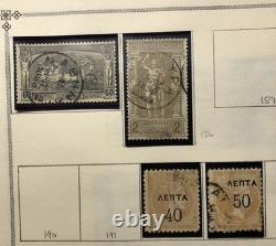 Collection de Grèce avec des timbres en quantité sur les pages d'album international Scott, plus de 1750,00 $ Cat