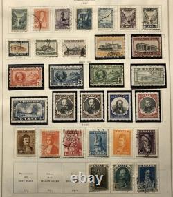 Collection de Grèce avec des timbres en quantité sur les pages d'album international Scott, plus de 1750,00 $ Cat