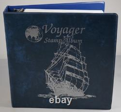 Collection de Hongrie de plus de 3 000 timbres neufs et utilisés stockés dans un album bleu