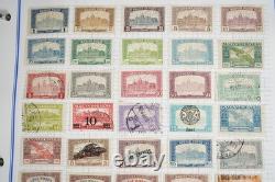 Collection de Hongrie de plus de 3 000 timbres neufs et utilisés stockés dans un album bleu