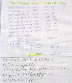 Collection de Livrets de Timbres DDR Ulbricht 13 Pièces Neuves Avec Certificat Dans L'Album