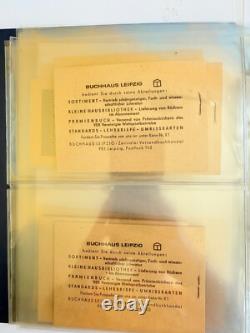 Collection de Livrets de Timbres DDR Ulbricht 13 Pièces Neuves Avec Certificat Dans L'Album