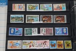 Collection de Nouvelle-Zélande de plus de 1 500 timbres neufs et usagés stockés dans un album