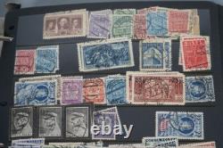 Collection de Pologne de plus de 4500 timbres neufs et utilisés stockés dans un album sur des pages de stock
