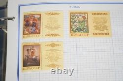 Collection de Russie de 2 150+ timbres neufs et usagés conservés dans l'album Mystic Voyager