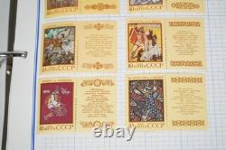 Collection de Russie de 2 150+ timbres neufs et usagés conservés dans l'album Mystic Voyager