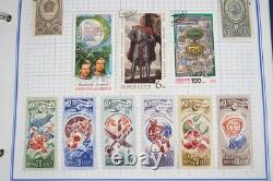 Collection de Russie de 2 150+ timbres neufs et usagés conservés dans l'album Mystic Voyager