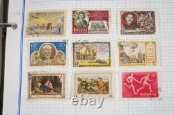 Collection de Russie de 2 150+ timbres neufs et usagés conservés dans l'album Mystic Voyager