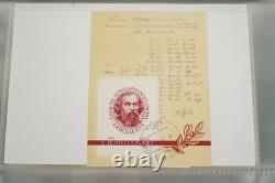 Collection de Russie de 250+ timbres et feuillets-souvenirs neufs et utilisés rangés dans un album bleu