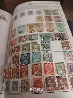 Collection de Timbres Exceptionnelle du Monde Entier dans l'Album Parfait HE Harris Statesman WOW