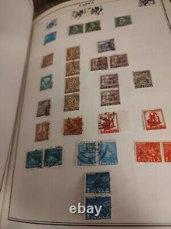 Collection de Timbres Exceptionnelle du Monde Entier dans l'Album Parfait HE Harris Statesman WOW