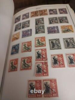 Collection de Timbres Exceptionnelle du Monde Entier dans l'Album Parfait HE Harris Statesman WOW