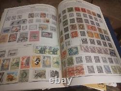 Collection de Timbres Exceptionnelle du Monde Entier dans l'Album Parfait HE Harris Statesman WOW