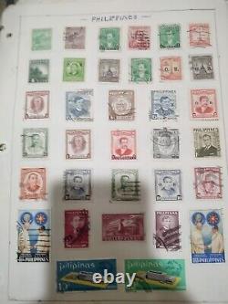 Collection de Timbres Fabuleuse du Monde Entier avec de Nombreux Pays Intéressants des Années 1800 et Plus. A+