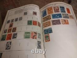 Collection de Timbres Mondiale Dans L'Album Ambassadeur HE Harris Chargé de Grands Exemplaires