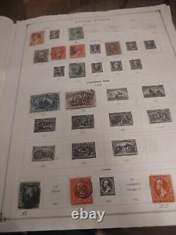 Collection de Timbres Mondiale dans l'Album International Scott de 1943. Beaucoup de Trésors