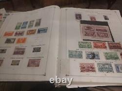 Collection de Timbres Mondiale dans l'Album International Scott de 1943. Beaucoup de Trésors