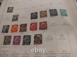 Collection de Timbres Mondiale dans l'Album International Scott de 1943. Beaucoup de Trésors