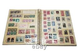 Collection de Timbres Mondiale par un Collectionneur de Timbres de NYC en 1969 Album de Timbres Complet