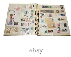 Collection de Timbres Mondiale par un Collectionneur de Timbres de NYC en 1969 Album de Timbres Complet