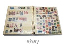 Collection de Timbres Mondiale par un Collectionneur de Timbres de NYC en 1969 Album de Timbres Complet