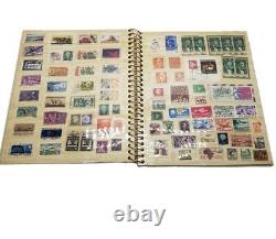 Collection de Timbres Mondiale par un Collectionneur de Timbres de NYC en 1969 Album de Timbres Complet