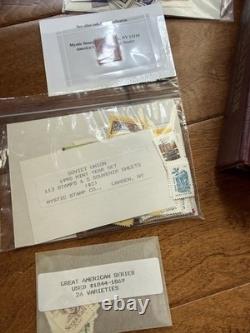 Collection de Timbres de l'Union Soviétique avec Album : 1982, 1987, 1988, 1989, 1990, 1991