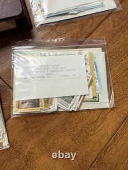 Collection de Timbres de l'Union Soviétique avec Album : 1982, 1987, 1988, 1989, 1990, 1991