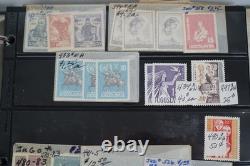 Collection de Yougoslavie de 1175+ timbres neufs et utilisés dans un album sur des pages de stockage